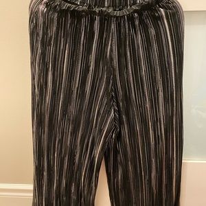 TopShop Black and silver flowy pants